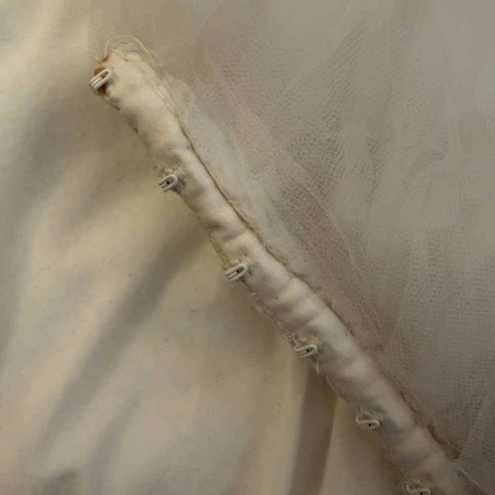 Vintage White Bridal Tulle Petticoat Skirt - Picture 6 of 9